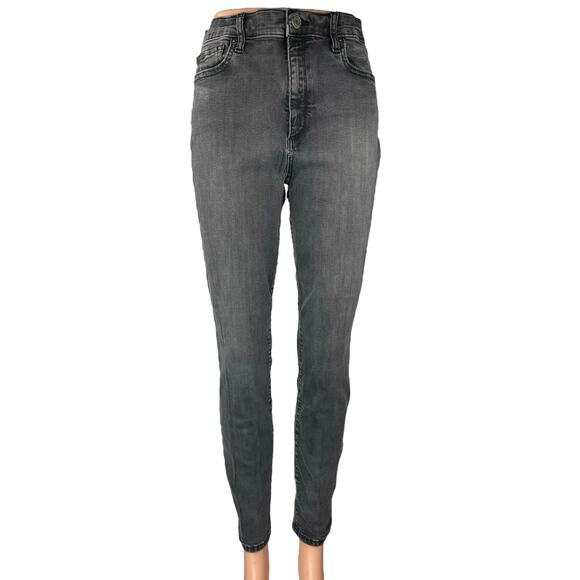 Gap Women's Black Washed High Waisted Stretch Casual Skinny Denim Jeans Size 30 - Picture 1 of 5